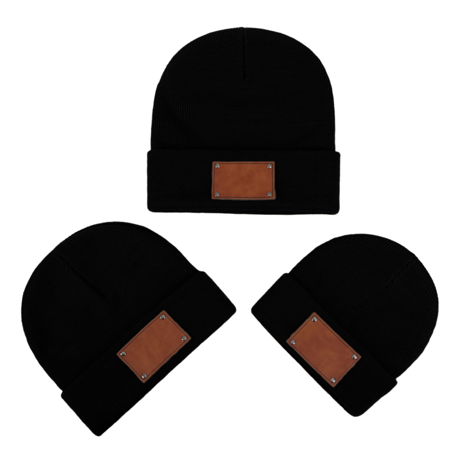 Engravable knitted warm beanie-Thyye