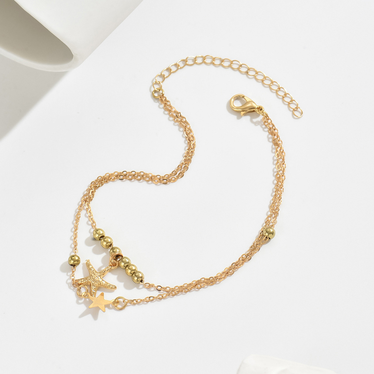 Starfish pentagram ankle chain