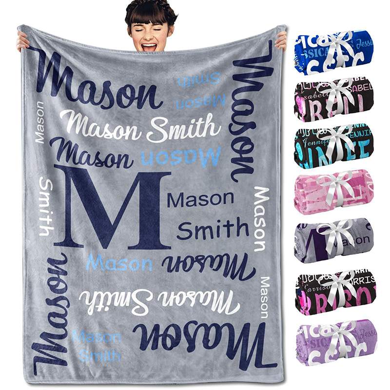 Personalized & Customizable Name Blanket