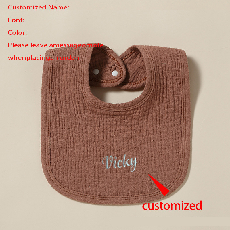 Customized newborn baby cotton gauze bib-Thyye