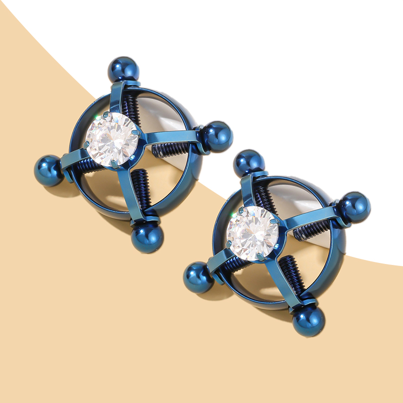 Titanium steel adjustable nipple ring-Thyye