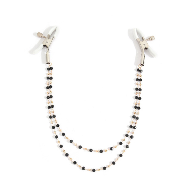 Onyx & Gold Tiered Torso Chain