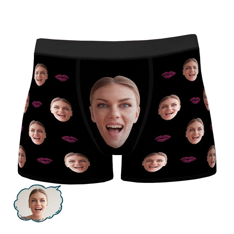 Face with Texts Boxer Briefs