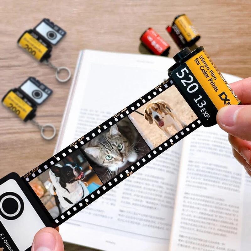 Memory Time Film Album Customized Keychain-Thyye