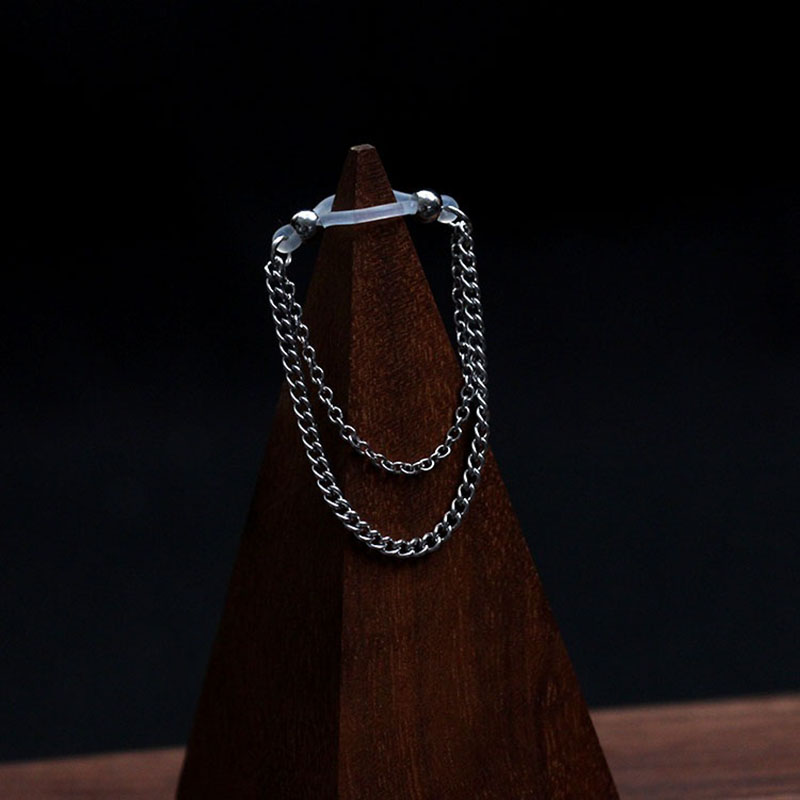 Silicone Punch-free Double-layer Tassel Nipple Ring-Thyye