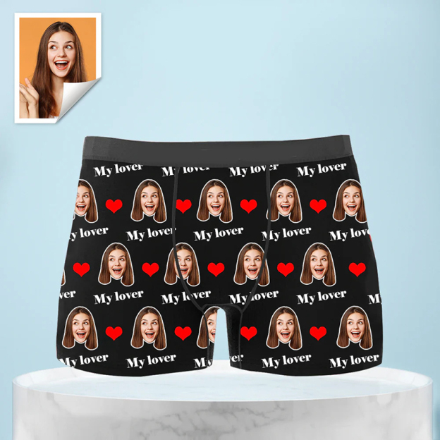 Face with Texts Boxer Briefs-Thyye