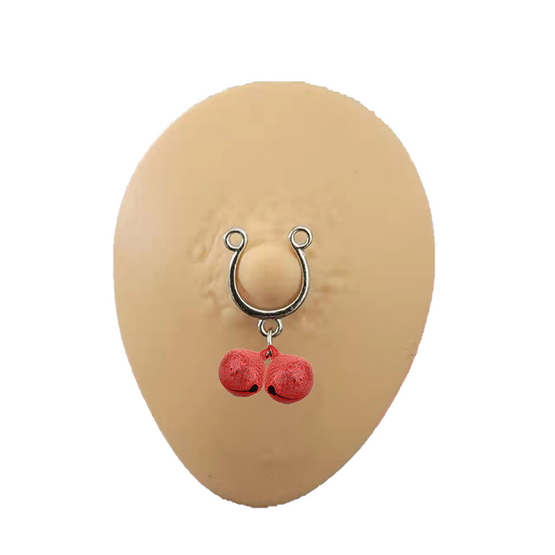 Bell fake nipple ring non-piercing symmetrical-Thyye