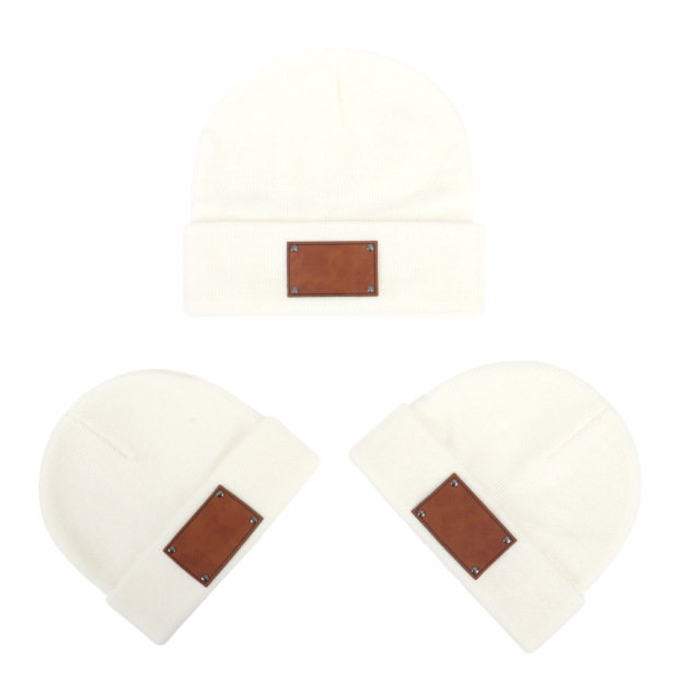 Engravable knitted warm beanie-Thyye