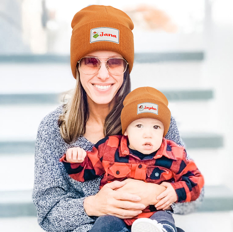 Children's and Adult's Autumn and Winter Knitted Hats-Thyye