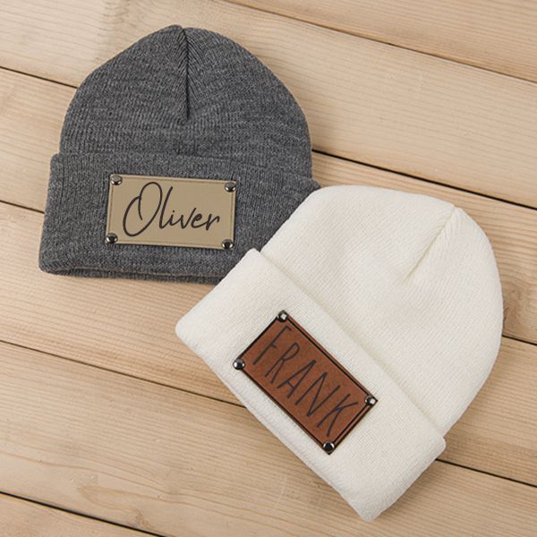 Engravable knitted warm beanie-Thyye