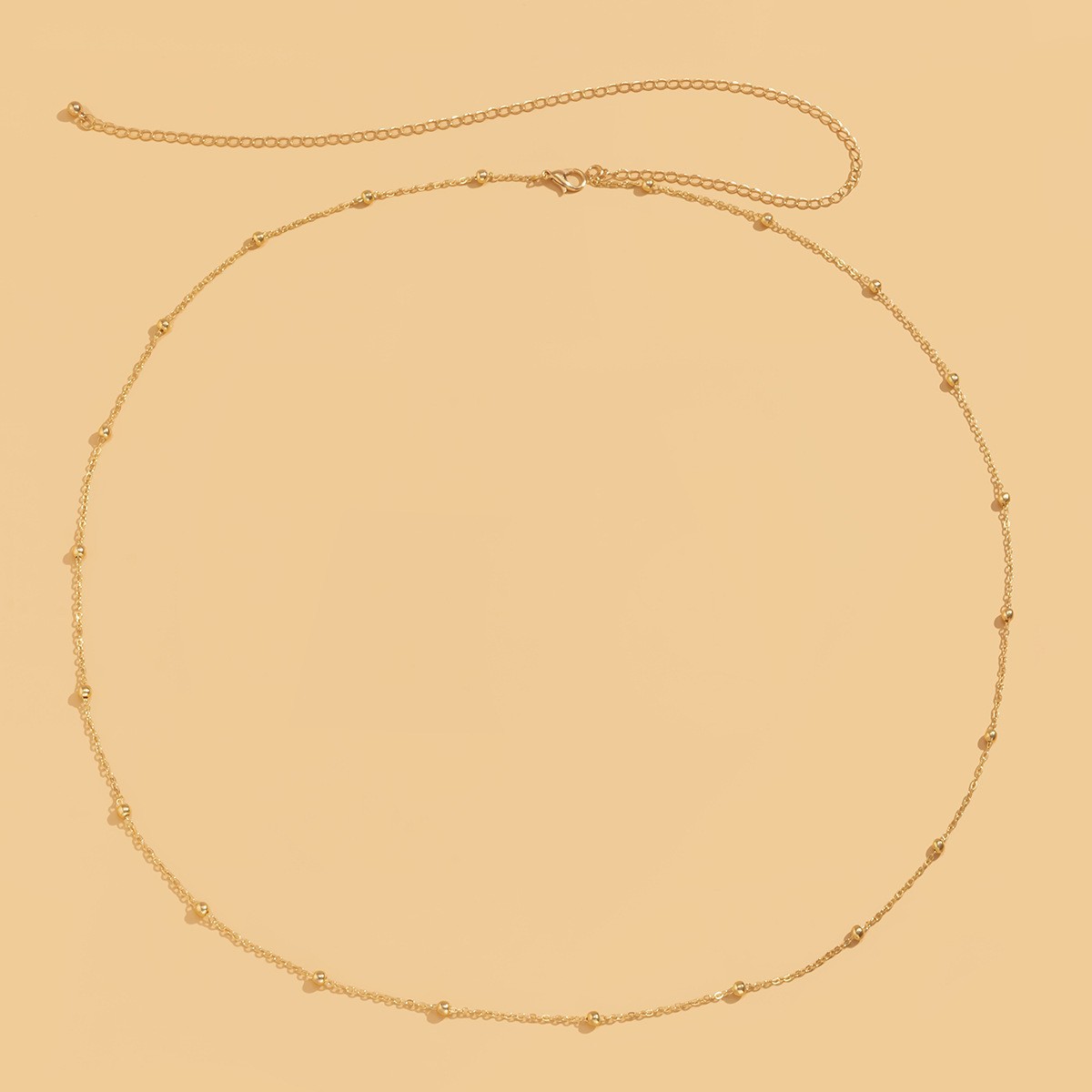 Sexy geometric beaded body chain