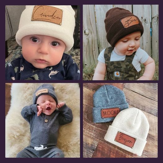 Engravable knitted warm beanie-Thyye