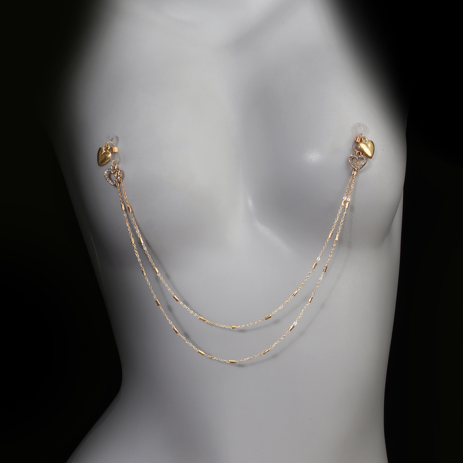 Gilded Heart Tiered Torso Chain