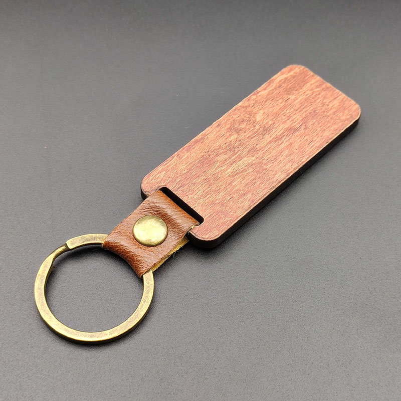 Design pu wood keychain-Thyye
