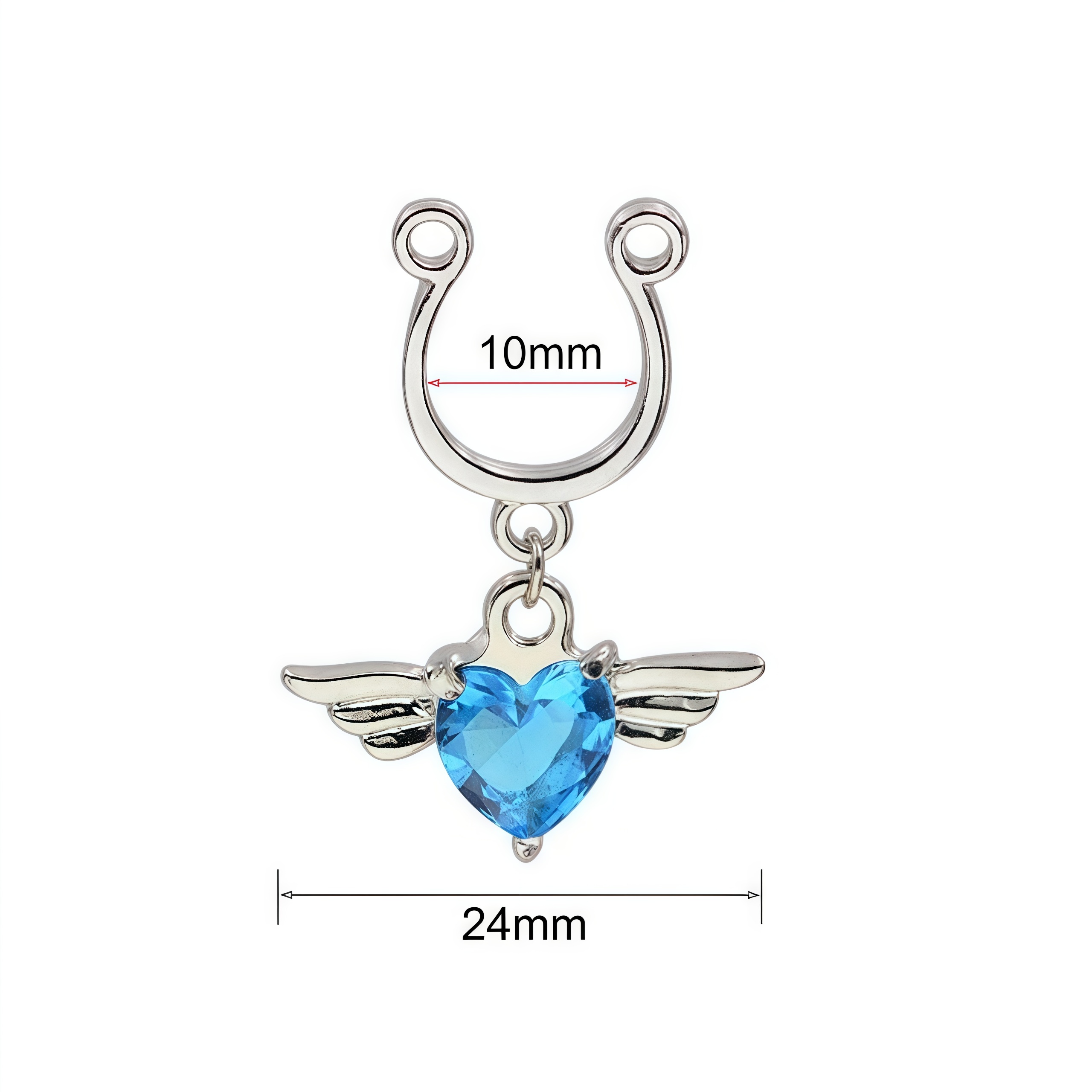 Heart-shaped wings nipple accessories nipple clamps-Thyye