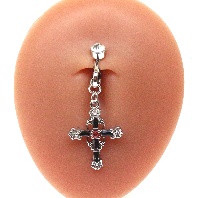 No Piercing Required Cross Navel Clip-Thyye