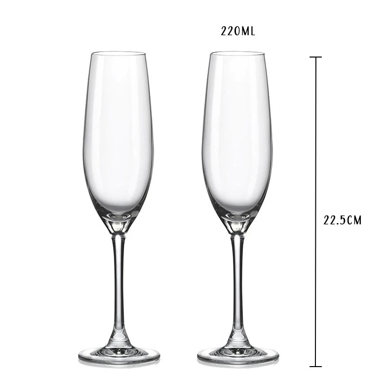 Custom crystal glass champagne flute-Thyye