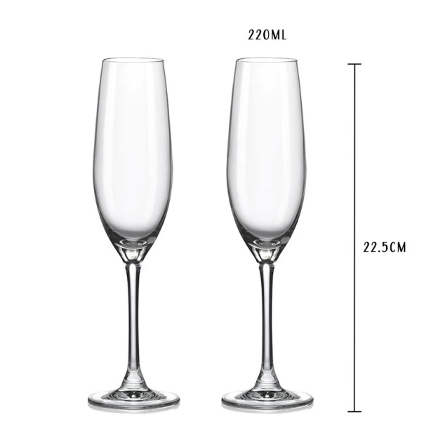 Custom crystal glass champagne flute-Thyye