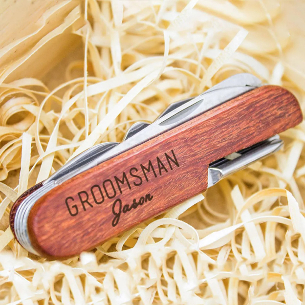 Log style multi-function tool knife with logo engraving-Thyye