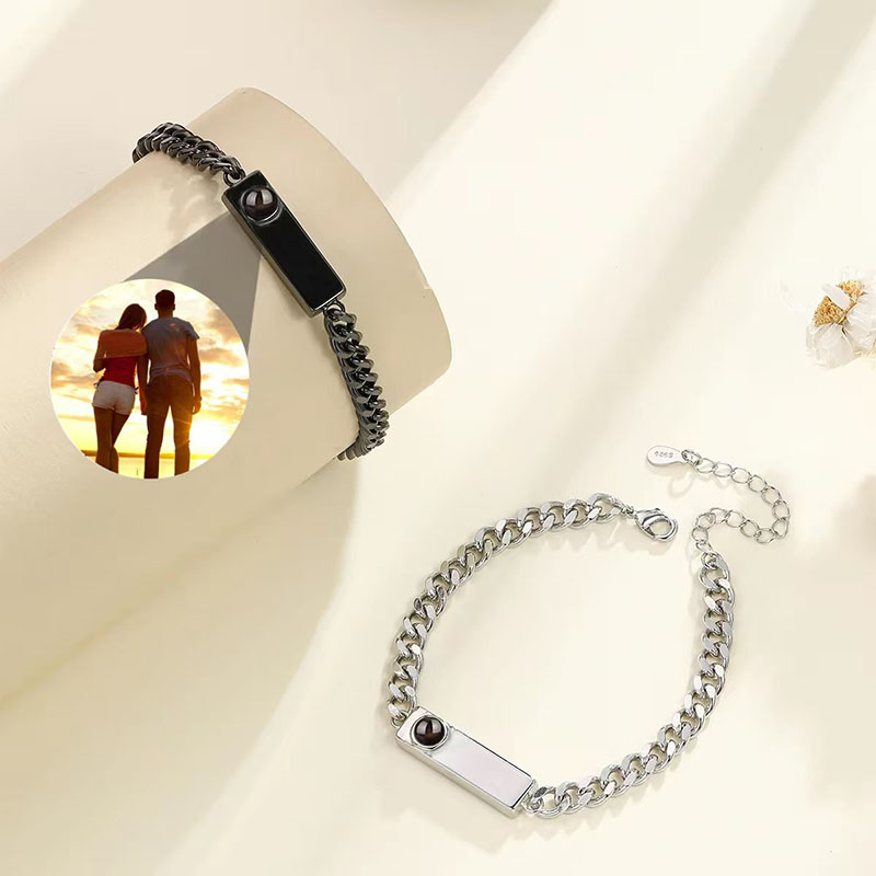 Engraved HD color photo projection bracelet-Thyye
