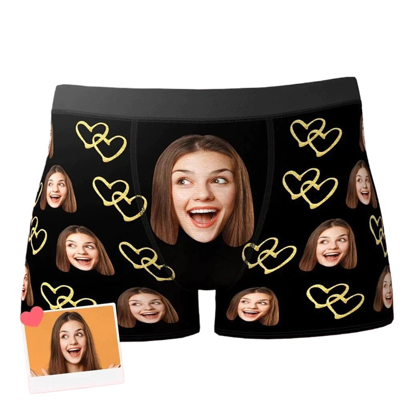 Face with Texts Boxer Briefs-Thyye