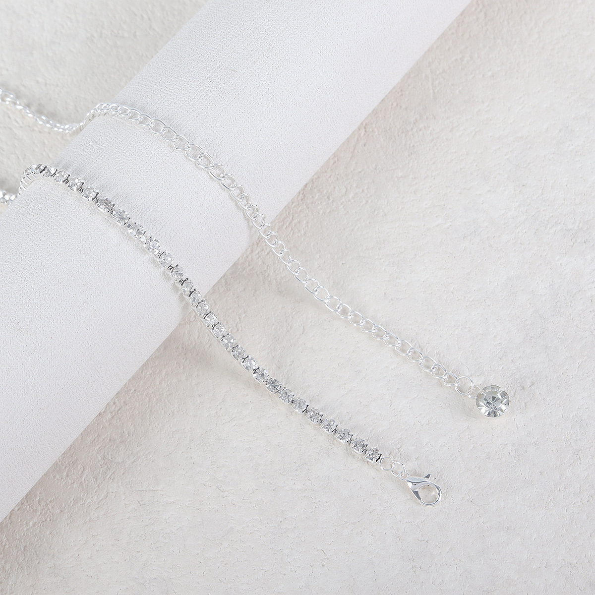 Silver Diamond Star Loop