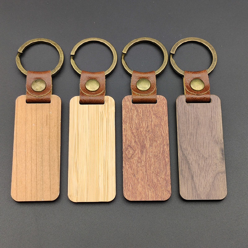 Design pu wood keychain-Thyye