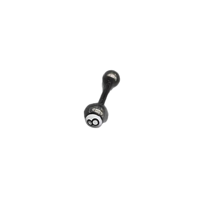 Black 8 Billiards Titanium Steel Tongue Studs-Thyye