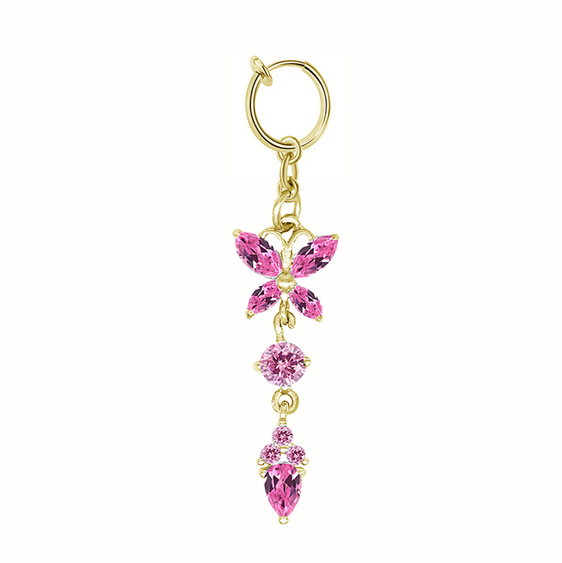 Butterfly belly button ring-Thyye