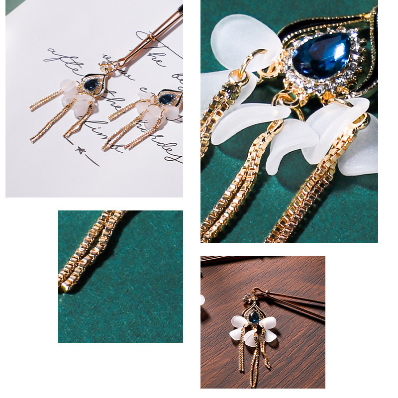 Nipple clamps crystal tassel-Thyye