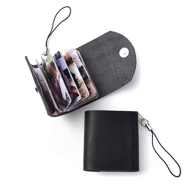 Mini Leather Photo Keychain-Thyye