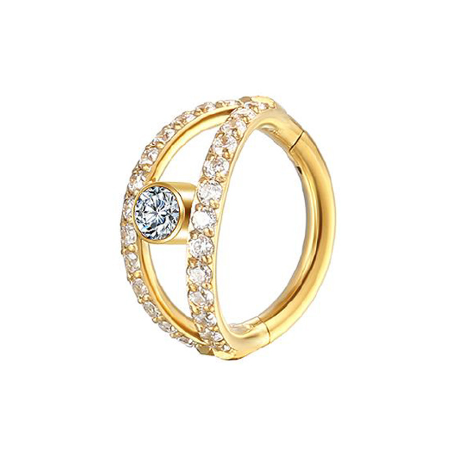 Diamond-encrusted nose ring