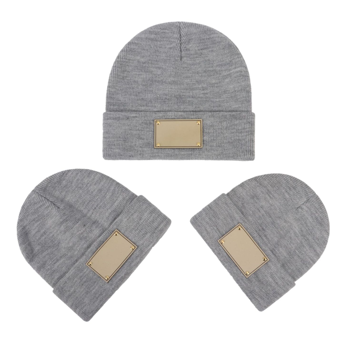 Engravable knitted warm beanie-Thyye