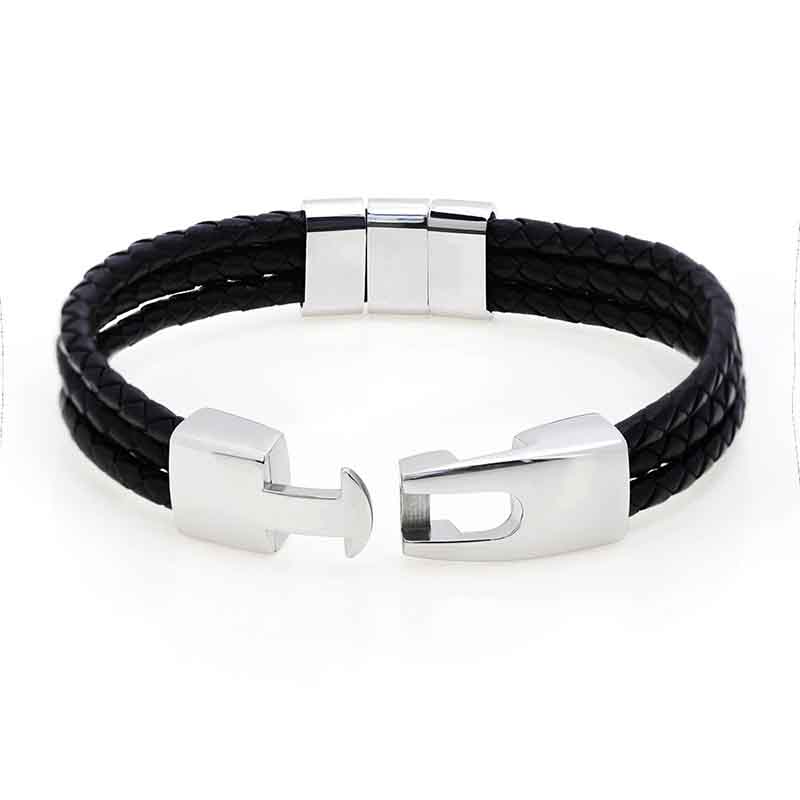 Engraved leather bracelet-Thyye