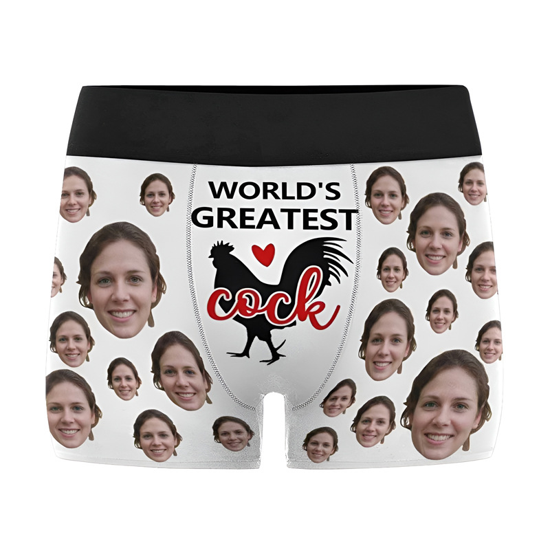 Face with Texts Boxer Briefs