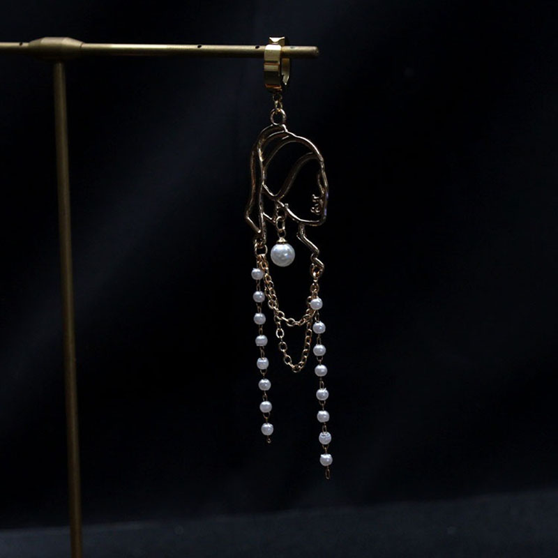 Gold tassel oil painting girl nipple ring nipple clamp-Thyye