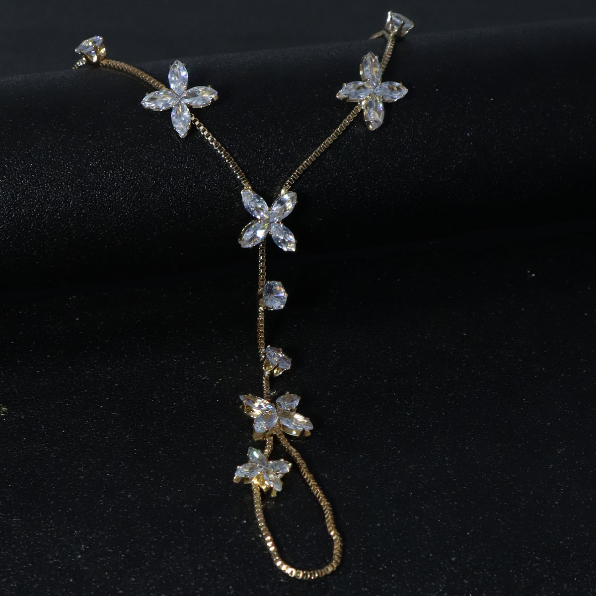 Zircon premium anklet