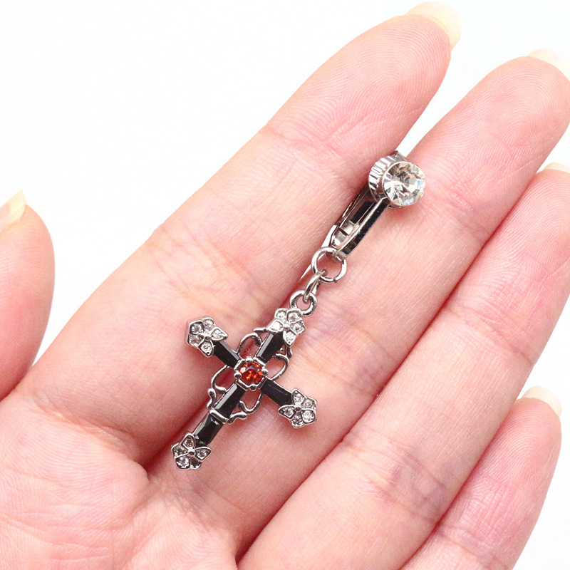 No Piercing Required Cross Navel Clip-Thyye