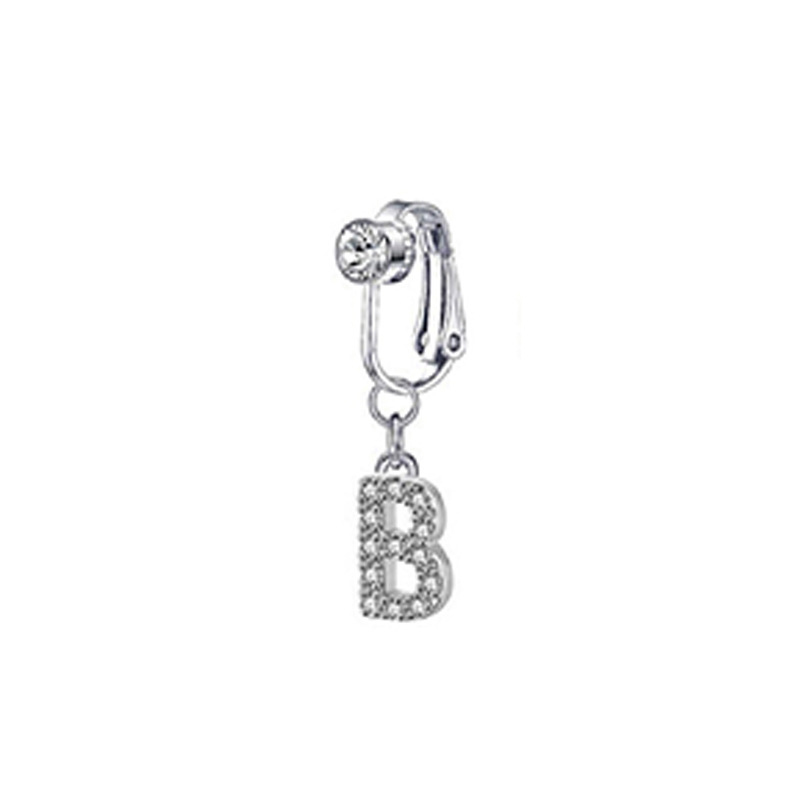 Customized belly button ring with 26 letters-Thyye