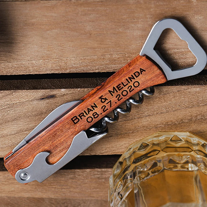 Personalized Engraved Wooden Beer Bottle Opener-Thyye