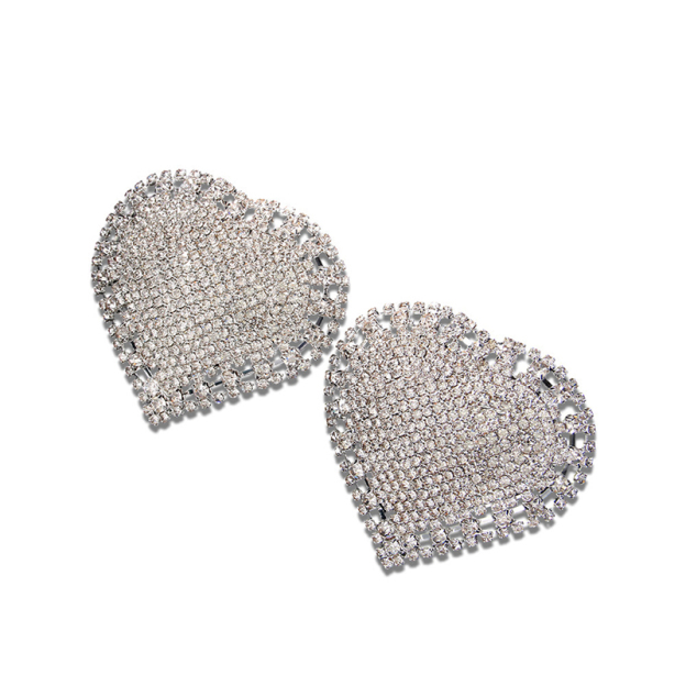 Love breast stickers female sexy rhinestone nipple stickers-Thyye