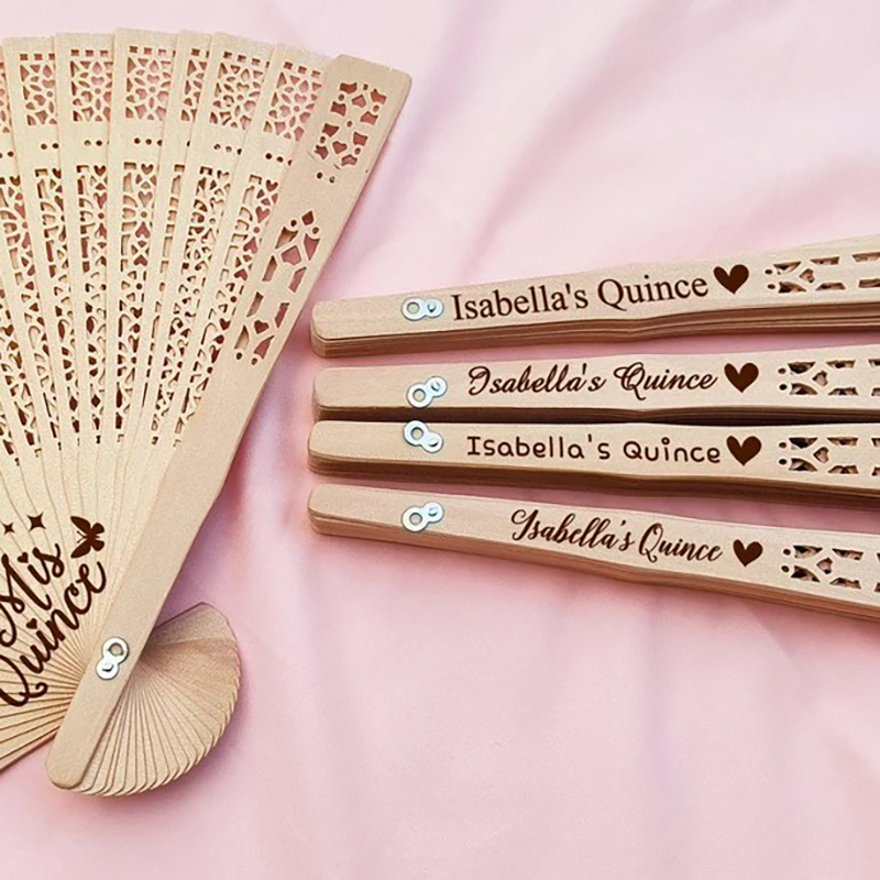Custom hollow folding fan-Thyye