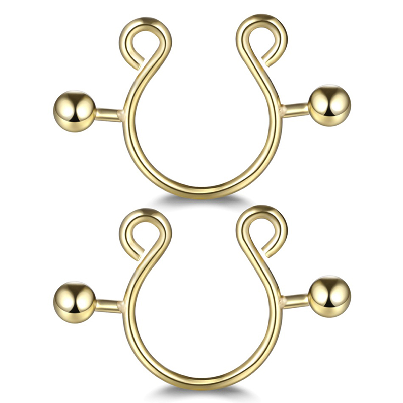 Sexy fake nipple piercing clips -Thyye
