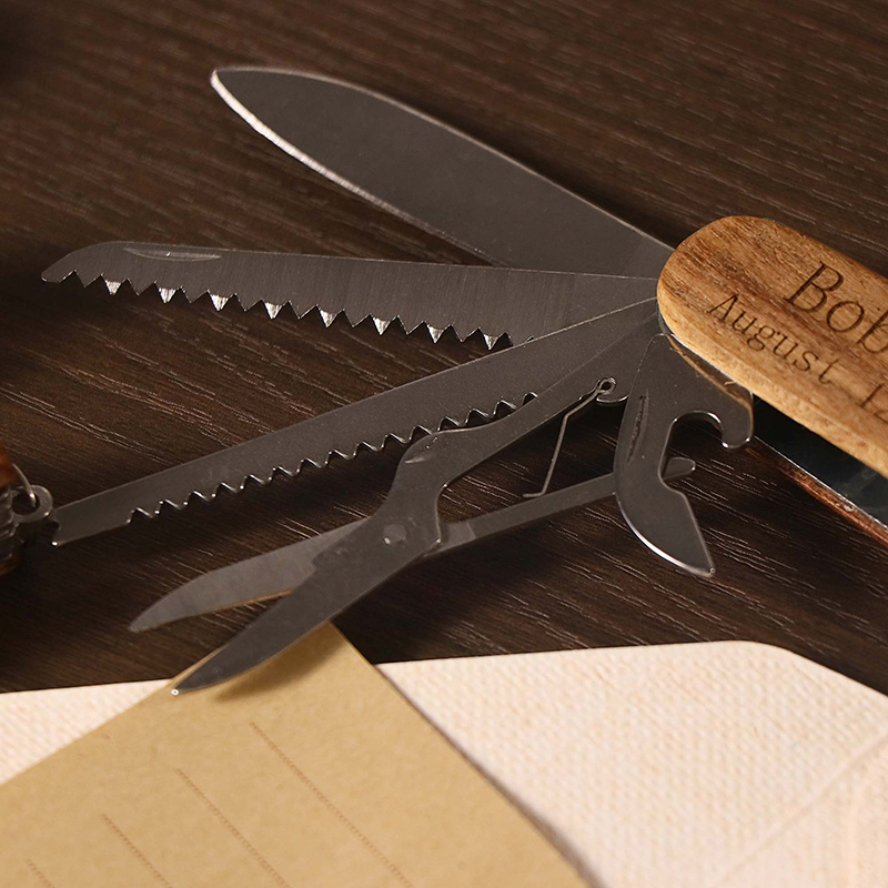 Log style multi-function tool knife with logo engraving-Thyye