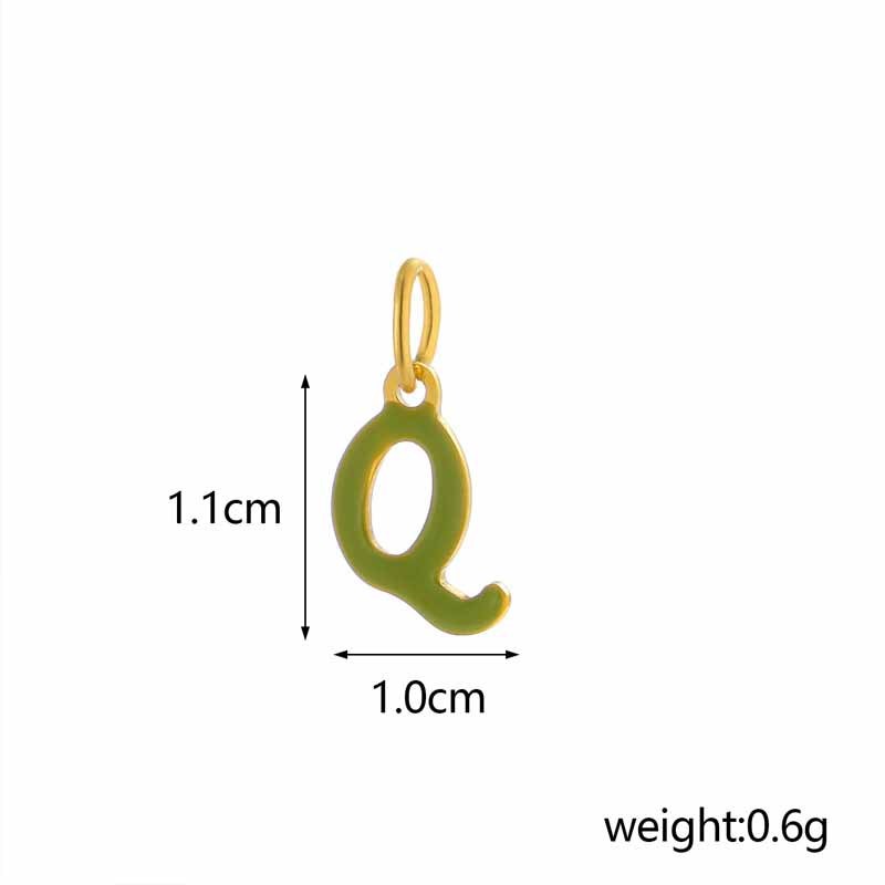 Adjustable pearl nipple decoration - custom colored letters