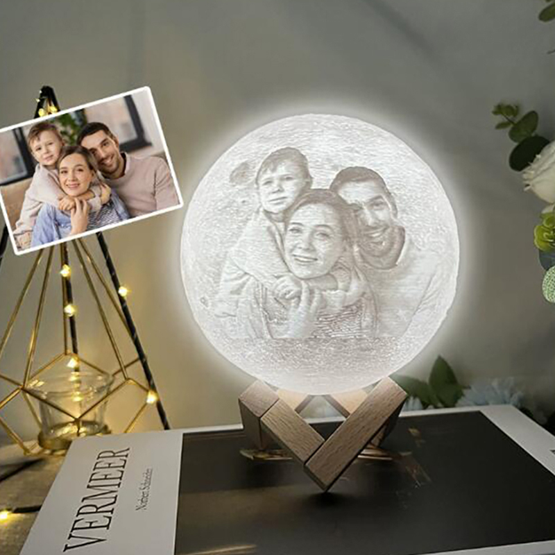 3D printed moon lamp pat pat night light-Thyye