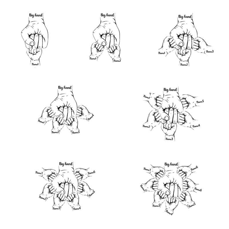 Family Gift Father and Son Fist Keychain-Thyye