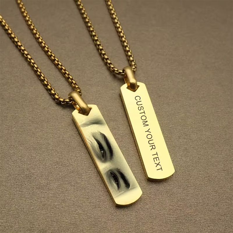 CUSTOM EYES PHOTO NECKLACE-Thyye