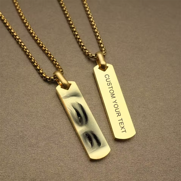 CUSTOM EYES PHOTO NECKLACE-Thyye