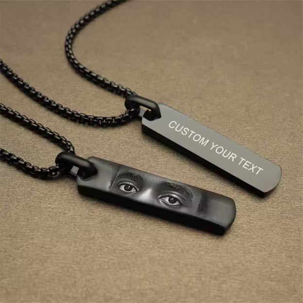 CUSTOM EYES PHOTO NECKLACE-Thyye